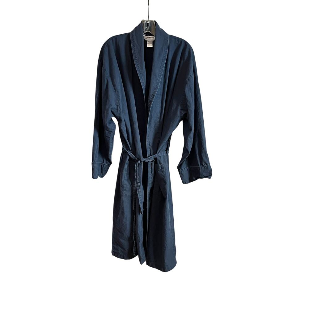 The Vermont Country Store Blue Cotton Robe Belt Men’s L